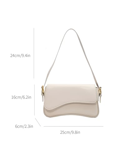 Image of Shoulder Bag for women Y2K Crossbody Vegan Leather Purse Straps Retro Clutch Hobo Hadbags with 2 Removable
