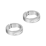 funn anelli di bloccaggio manopola in lega per hilt, holeshot manopole mtb, anelli di bloccaggio per fissare le manopole del manubrio della bicicletta (grigio)