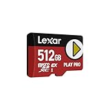 Lexar Play PRO MicroSDXC Express-Karte 512GB, bis zu 900MB/s Lesen, 600MB/s Schreiben, spieloptimiert, A2, 4K, Hochgeschwindigkeits-Speicherkarte für Handheld-Konsolen, Switch, tragbare Gaming-Geräte
