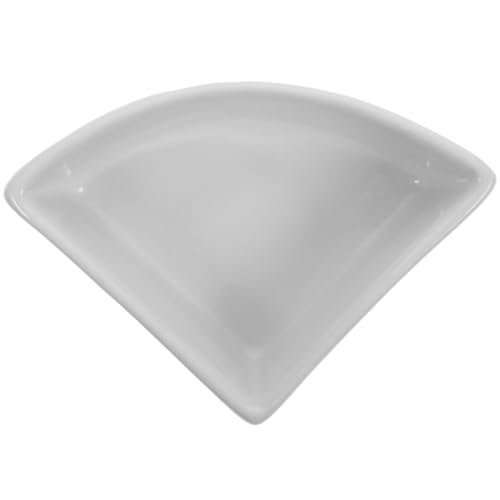 Inodoro esquinero para hámster de cerámica triangular, pack de 2 platos comederos para mascotas 2