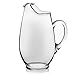 Libbey Carolina Entertaining Set with 6 Glass Goblets and Large Glass Pitcher, Clear, Elegant Water Goblets, Modern Lemonade Jar for Casual Gatherings