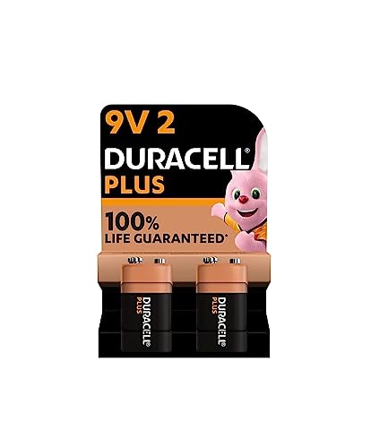 2 x Duracell 9V Plus (1 blíster de 2 baterías) 2 pilas (6LR61/MN1604)