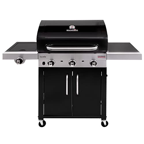 Char-Broil - Barbacoa Gas Performance 340B L En Oferta Char-Broil Performance Serie™ 340B: Barbacoa De Gas De Tres Quemadores Con Tecnología Tru-Infrared™, Acabado En Negro, Sin Placa De Hierro Fundido