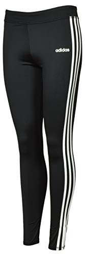 adidas Girls' Performance Tight Three Stripe Leggings - L - Black/White