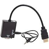 Cabo Adaptador Hdmi Para Vga Para Tv Pc Xbox360 Notebook Pc Ps3 Ps4 Projetor Adaptador Vídeo Para Notebook Tv Monitor Plug And Play Full Hd Premium