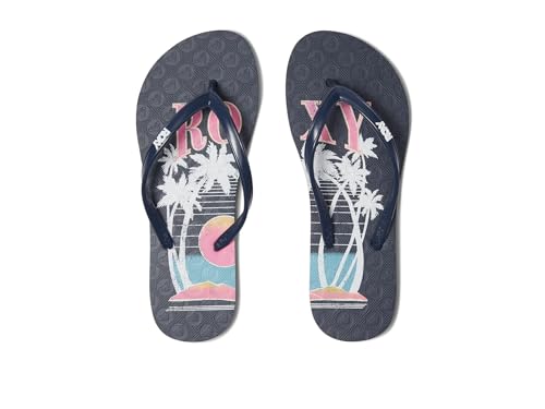 Image of Roxy Womens Viva Stamp Ii Sandal, Baja Blue /Crazy Pink 242, 11 Little Kid US