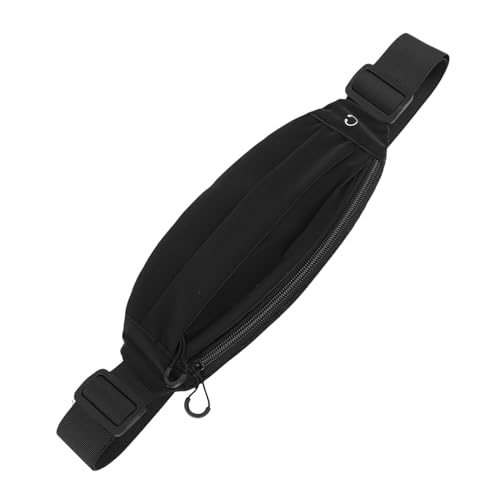 ACOGEDO Riñonera Deportiva Multifuncional de Nailon con Diseño Reflectante para el Trabajo, Compras y Viajes: Riñonera Elegante (Black)