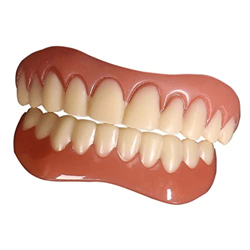 Chnlml Upper And Lower Veneer, Dentures For Women And Men, Fake Teeth, Natural Shade! Top And Bottom Veneers For Cosmetic Teeth, Protect Your Teeth #TOP20