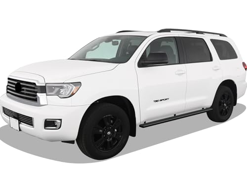 Estribos negros Tuxtreme acero inoxidable 5in Toyota Sequoia miniatura 2