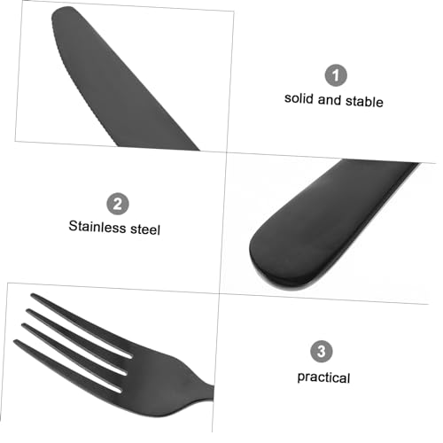 Ustensiles cuisine acier inoxydable avec couverts service longue durée - 6
