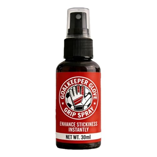 Spray de agarre para fútbol: 30 mililitros de niebla refuerzan el agarre, spray para guantes de fútbol | para juegos de carreras, entrenamiento y partidos en fútbol, exteriores e interiores