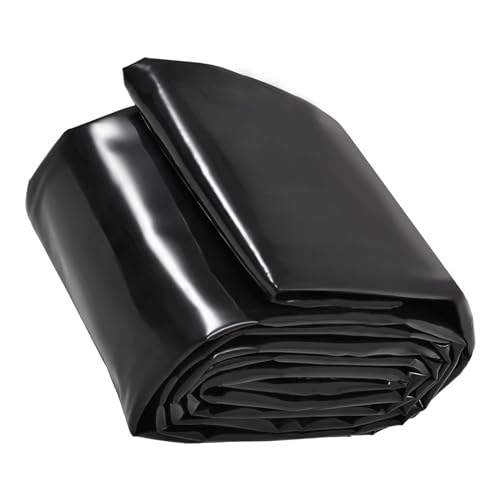 Revestimiento de estanque de polietileno de alta densidad negro con membrana preformada, base para estanques de peces, fuentes, lona de estanque de jardín en cascada