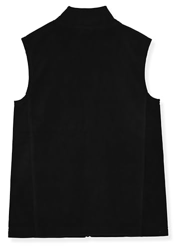 Image of Champion Boys Polar Fleece Vest Lightweight Sleeveless Zip Front Jacket with Pockets, Kids Outdoor Layering