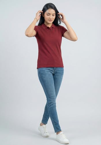 Image of Wear Your Opinion Womens Polo Collar Neck T-Shirt Top (Design: Solid)