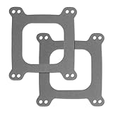 2PCS Carburetor Gasket with 1/16' Thickness,Square Open Carburetor Gasket Kit for Square Bore 4-Chambers Carburetors,Professional Carburetors Gaskets Compatible with Carter,Demon