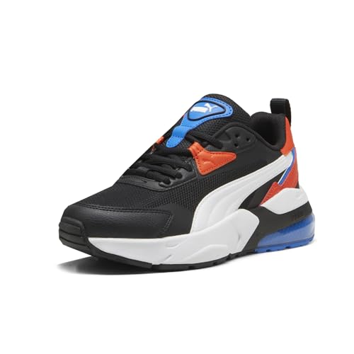 PUMA Kids Boys Vis2k Lace Up Sneakers Shoes Casual - Black, Multi2