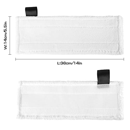 Yewrrite 5 Pack Microfibre Cloth Cover Pads for Karcher Steam Mop Replacement Pads Karcher Steam Cleaner Accessories Compatible for Karcher easyfix SC2 SC3 SC4 SC5 Series Karcher Steamer Pads