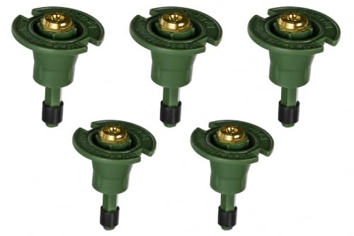 5-Pack Orbit 54028 Plastic Pop-Up Flush Head Sprinkler with Brass Half Pattern Spray Nozzle...