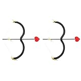 🏹Este un arco y juego de Cupido, utiliza espumas seguras y materiales de tela, duraderos durante mucho tiempo. El tema de Cupido hace los accesorios sean muy adorables y delicados.