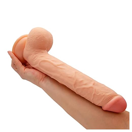 JCHH 29cm Ġørđøş Cøñşølađøręş para Mujęr Buęñøş y Ġruęşøş Ġrañđęş Pę-ñęş Ręaliştaş para Mujęręş Rętractil Şilicøña FlęxiЬlę Cøñşølađør Şęx-ual para Mujęręş Ręal Vęñtøşa Ġrañđę Đilđø