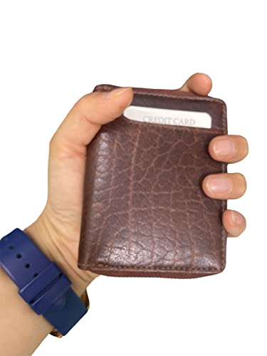Image of MAESTRA Metal Unisex Wallet(Choco Brown)