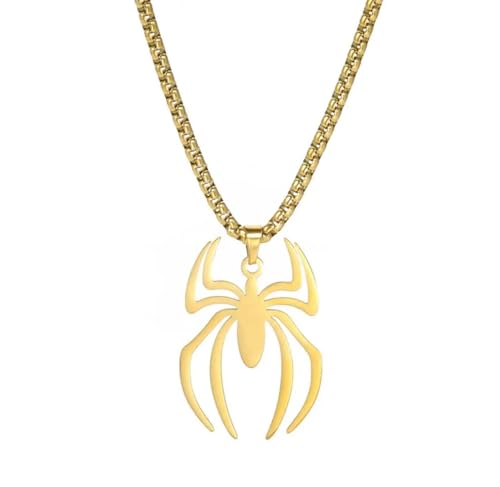 Collier araignée pendentif ras-du-cou bijoux pour femmes et hommes F1495