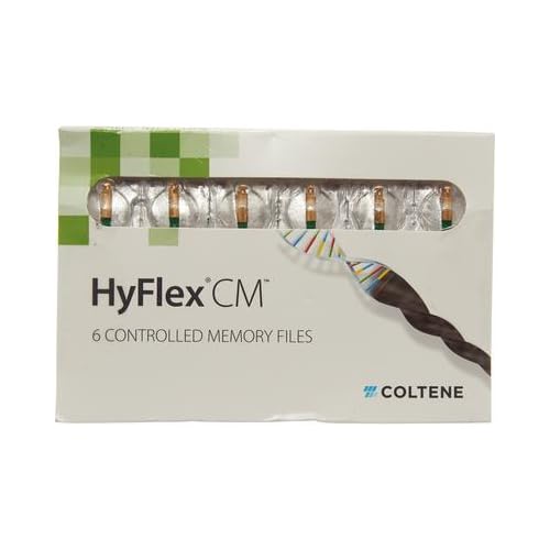 Coltene H8210435 Hyflex CM File 04 Taper, 21 mm Length, Size 35, Green (Pack of 6)