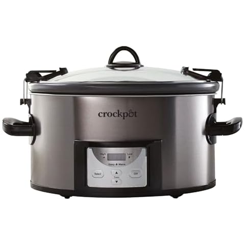 Crock Pot 7 Quart Nonstick Ceramic Coating Cook and Easy Programmable Design Cover