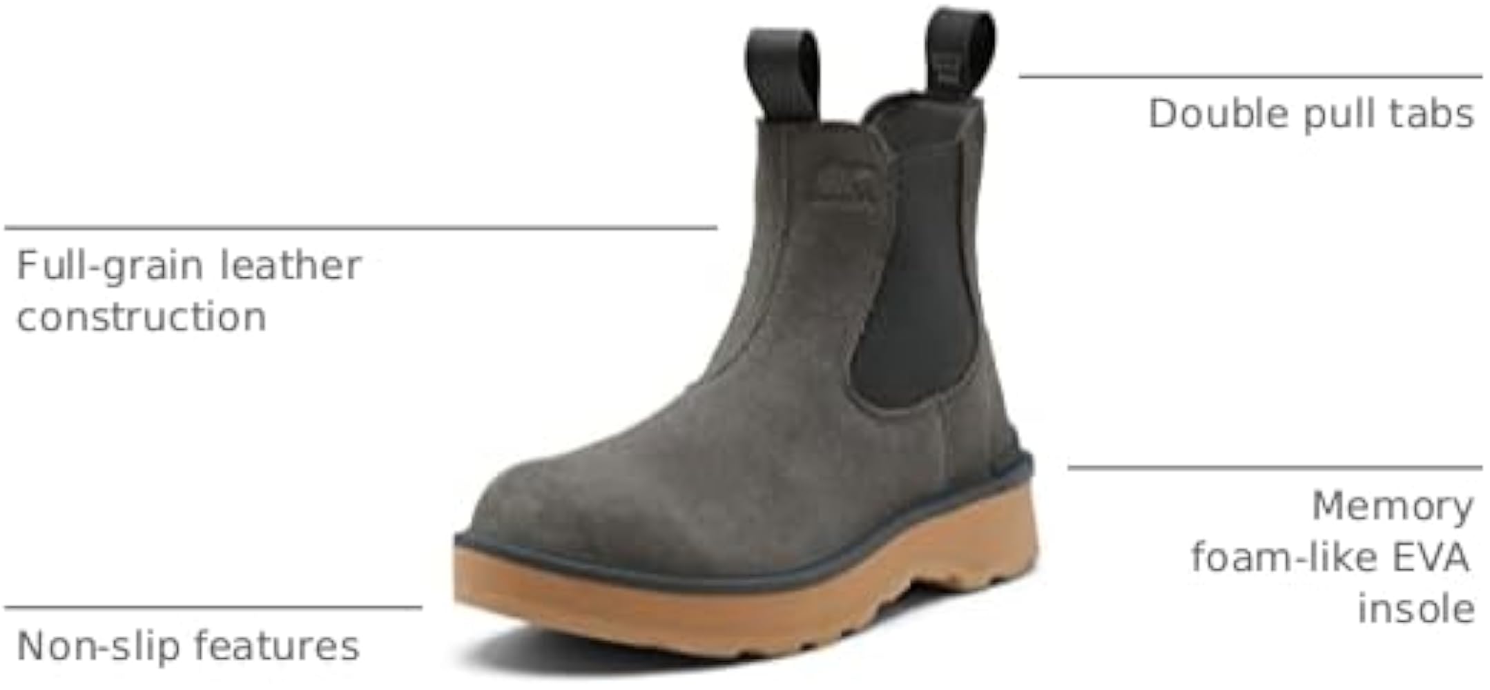 Amazon.com | Sorel Women's Hi-Line Chelsea Boots - Quarry, Tawny