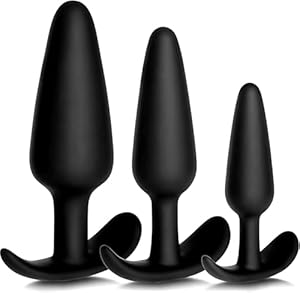 Keyoung 3-teiliges Analplug Set Silikon Buttplug