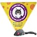 Pet Edge Zanies Cheese Wedge Display Box with 60 Furry Mice Toys for Cats – Mouse Measures 3” in Length Including Tail