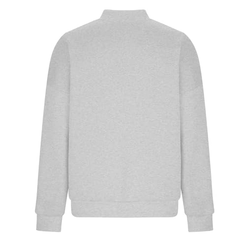 Womens Zip Up Sweatshirts Jackets Long Sleeve Stand Collar Oversized Outwear Coats Casual Warm Loose Bomber Jacket4