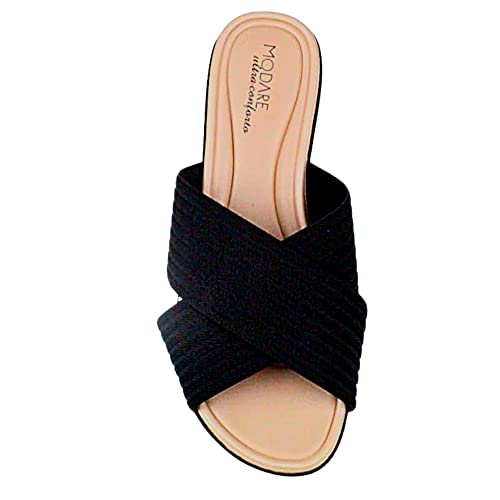 Rasteira Casual,Modare,Feminino, PRETO,37