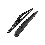 BRAS + BALAI D'ESSUIE-GLACE ARRIÈRE -- Longueur : 305 mm - Matériau : PBT (poly butylène téréphtalate) / PRV (plastique renforcé de fibre de verre) - Couleur : Noir