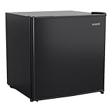 Avanti Mini Fridge Compact Refrigerator for Home Office or Dorm, Features Single Reversible Door Removable Shelf Manual Defrost and Adjustable Temperature Control, 1.6-Cu.Ft, Black