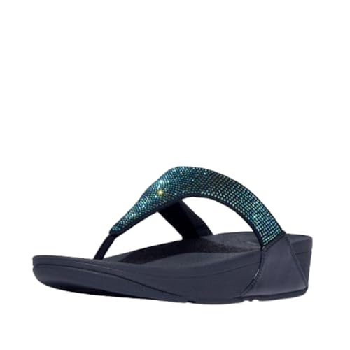 Image of FitFlop Women's LULU Crystal Embellished Toe-Post Sandals