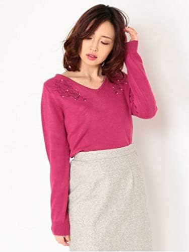 Amazon ファビュラスアンジェラ Fabulous Angela パール風ビーズ付きお花刺繍入りニット ピンク F セーター 通販 Amazon ファビュラスアンジェラ Fabulous Angela パール風ビーズ付きお花刺繍入りニット ピンク F セーター 通販