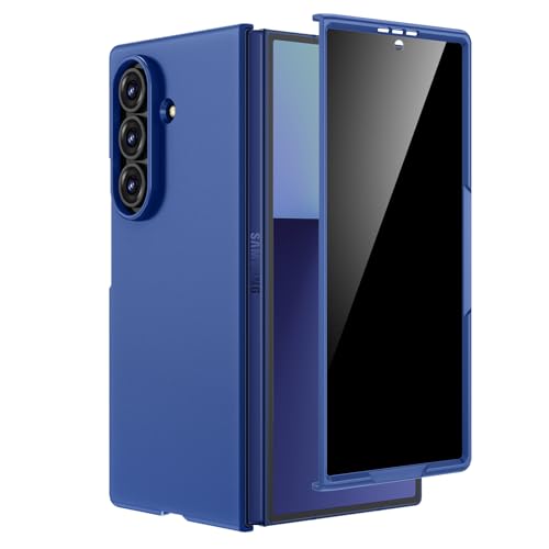 Maxdara for Galaxy Z Fold 7 Case, with Built-in Privacy Screen Protector & Support Wireless Charging & Hard Shockproof Protective Slim Fit Phone Cover for Samsung Galaxy Z Fold7 5G (Blue Shadow)