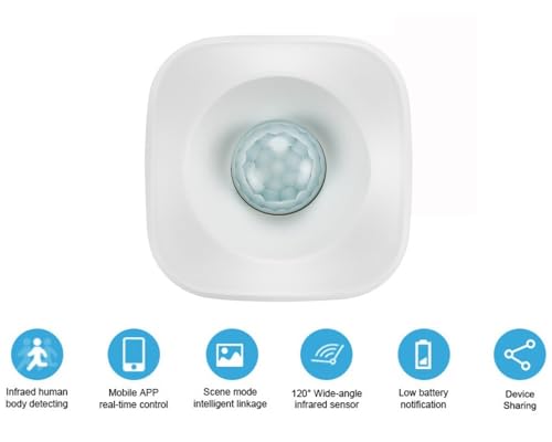 Zigbee - Sensor de movimiento inteligente | Detector de movimiento humano y luz PIR | Funciona con Alexa y Google Home - imagen 3