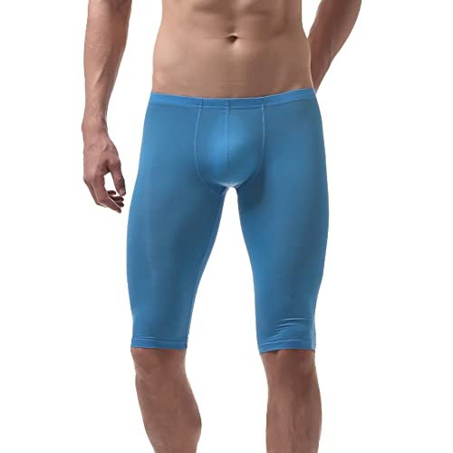 Mens Ice Silk Underwear Boxer Low Rise Short Leggings Base Layer Sports Bottom2