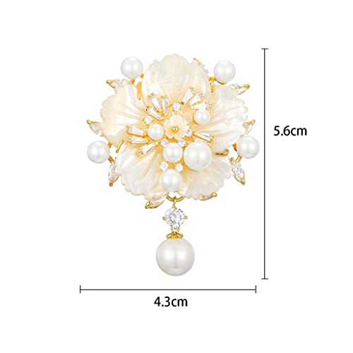 Broche fleur de cerisier pin's mode pour veste et écharpe
