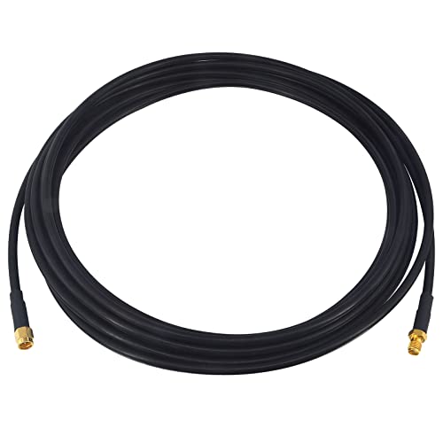 YILIANDUO Ultra Low Loss RF Coaxial SMA Male to SMA Female Bulkhead L-195 Cable 3M for 3G 4G LTE Antenna SDR Equipment Antenna Ham Radio ADS-B GPS