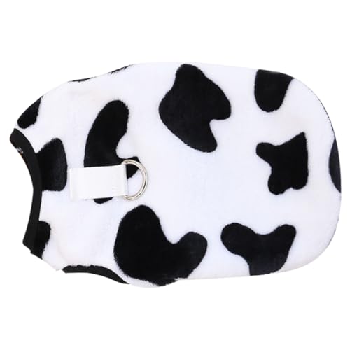 FONDOTIN 暖かい犬用ベスト な冬用ペット服 牛柄 犬用ペットベスト 快適で防風性