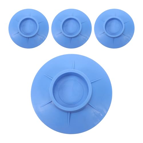 LABRIMP 4pcs Washing Machine Shock Absorber Pads Anti Vibration Feet Stabilizer with Strong Suction Rubber Non-Slip Blue Pads for Washer Dryer Noise Reduction