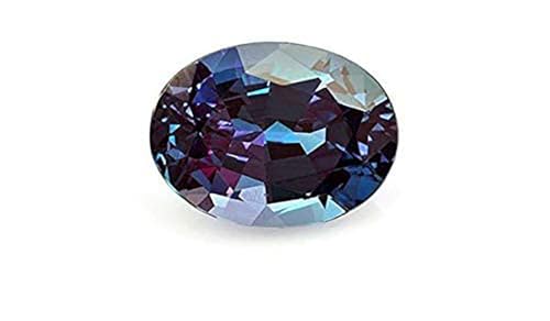 Pierre d'alexandrite synthétique coupe carrée excellente pierre brillante 7,25 Ratti