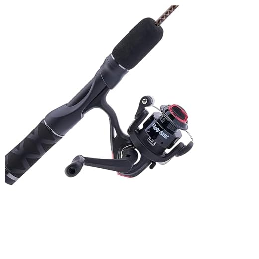 Ugly Stik GX2 Ice Spinning Reel and 36" Fishing Rod Combo, 1-Piece, Graphite and Fiberglass Rod with Clear Tip Design