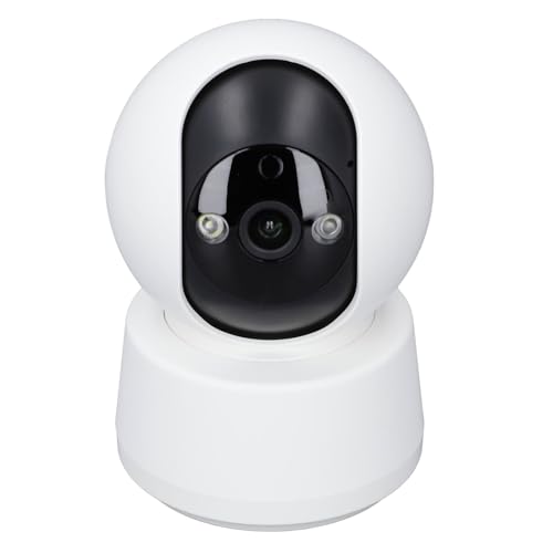 SUPYINI Cámara de vigilancia para el hogar, visión nocturna, cámara WiFi de doble banda, inalámbrica de 5 MP, cámara interior a distancia, visión nocturna a todo color, distancia de 10-20 m