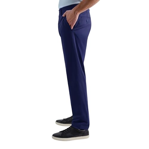 Haggar Men's Sport Travel Performance Straight Fit Flat Front Stretch Casual Pant2