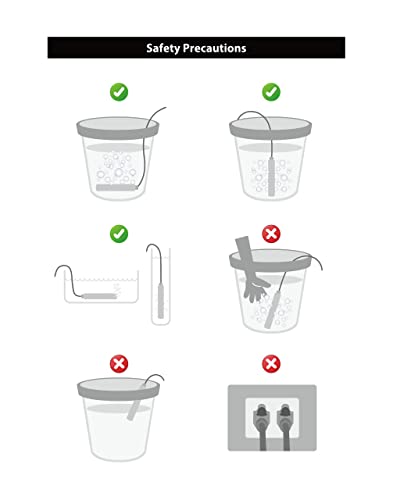 1000W Stainless Steel Fully Submersible Bucket Water Heater, 100% Waterproof, Heating A Small Volume Of Water, Slim Design, Easy Carry Handle, Simple To Use #TOP4