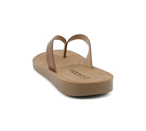 Image of Soda Shoes Women Flip Flops Basic Plain Slippers Thongs Sandals Strap Casual Beach Ella-S